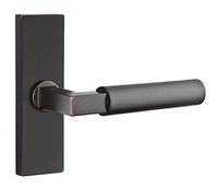 EMT-HERCULES-STRETTO | Emtek Modern Hercules Door Leverset with 1.5"x5" Stretto Narrow Trim | thehardwarehut.com