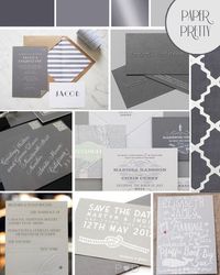 Fifty Shades of Grey Wedding Moodboard