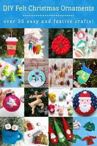 Learn how to make pretty felt Christmas ornaments to decorate your tree. Great ideas for a variety of festive styles, and kids will love to help too!