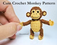 Cute Crochet Monkey Pattern Amigurumi Pattern PDF Files Instant Download - Etsy New Zealand