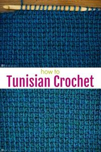 Are you wanting to learn Tunisian Crochet? Then this Tunisian Simple Crochet tutorial is for you! via @ashlea729