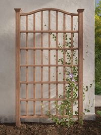 PRICES MAY VARY. Material: Crafted from durable BPA/phthalate-free embossed vinyl Lattice detail to support your climbing plants and flowers Maintenance free: Easy to maintain and clean Color: Brown 10-year warranty against material defects