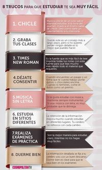 8 trucos para que estudiar sea muy facil