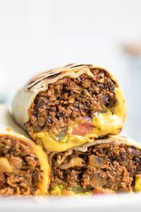 Vegan Cheeseburger Wraps