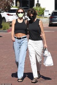 Mommy mode: Lisa Rinna looked to be in her element alongside her family on a Monday outing...