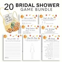 Fresh Off The Market Bridal Shower Game Bundle 💍 25 games and signs included in this one a kind bundle! This bundle is perfect to bring family and friends together to celebrate a newly engaged couple! These games are beautifully and carefully crafted to make sure your party looks amazing and your guests have a blast. Works great for groups and audiences of any size. *No Physical Item will be Sent - This is a Template* ⭐ MATCHING MEGA BUNDLE https://www.etsy.com/listing/1744549792/fresh-off-the-