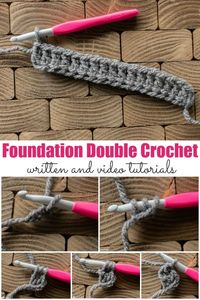 The foundation double crochet stitch is perfect for starting a new project when you don't like working back through your foundation chain. Learn how!