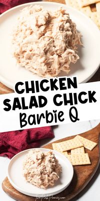 This copycat recipe for Chicken Salad Chick's Barbie Q chicken salad is spot on for the real deal! You'll love this zesty twist on the classic chicken salad recipe. The barbecue sauce gives it the perfect amount of tang! 