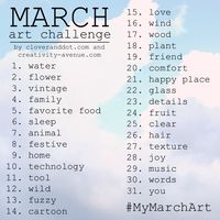 March Drawing Challenge- yess can't wait to do this