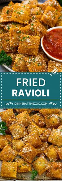 Fried Ravioli Recipe | Toasted Ravioli | Ravioli Recipe | Italian Appetizer #ravioli #appetizer #italian #pasta #dinneratthezoo