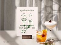 SIGNATURE DRINKS SIGN Template Custom Cocktail Hand Drawn & Handwritten Illustrated Whimsical Wedding Menu Funky Printable 0035 - Etsy