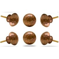 Set of Six Beaten Copper Knobs - Walmart.com