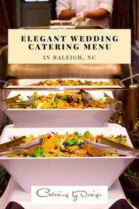 Say "I do" to the ultimate wedding catering experience. Our elegant wedding catering menu features the finest ingredients and expertly crafted dishes to make your special day even more memorable. Choose from or preset wedding menus, or customize your menu so you know it’s something your guests will love! Take a look at our menus! elegant wedding food, elegant wedding food stations, elegant wedding food dinners, elegant wedding food ideas, elegant wedding catering, elegant wedding catering ideas