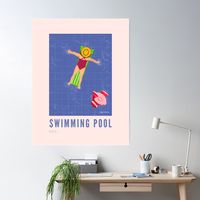 Poster SWIMMING POOL NO 6. Design by posteria.