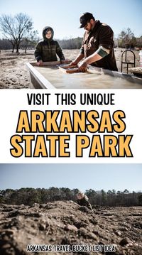 DIAMONDS FOUND DAILY at this unique Arkansas State Park! Crater of Diamonds is the only place in the US where you can dig for diamonds and keep them! Add this Arkansas destination to your travel bucket list. Only 1 hour from Hot Springs National Park! Add it to your National Park road trip itinerary!