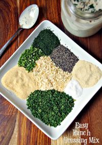 This homemade ranch dressing mix recipe will save you money and contains only natural ingredients from your pantry!