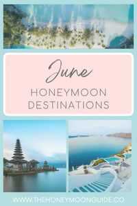 Wondering where to honeymoon in June? Discover the best June honeymoon destinations for a beautiful June honeymoon. We'll take you around the world to find where to go in June and where not to go in June Click the link to read or pin to read later! ✈️🤍