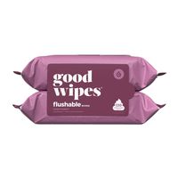 Goodwipes Flushable Rosewater Wipes are the game-changing self-care item you never knew you couldn't live without. Our resealable flushable wipes are perfect for any time of day, that time of the month, noon and night, 365 days out of the year. So much better than dry, scratchy toilet paper, our hypoallergenic wipes are gently-cleansing, perfectly moisturized, super-soft and made with plant-based fibers and natural ingredients that leave you feeling clean, comfortable, confident and refreshed -