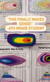 Teaching topographic maps in middle school might seem intimidating, but it’s really a lot of fun! Hands on topographic map activities are a great way to help students read and interpret topographic maps! I love the way a flat map can show mountains, valleys and stream direction. Learning how to read a topographic map (also known as contour map) is more than a state standard – it’s a life skill! If you have students who love to spend time in the great outdoors hiking or camping, they’ll be hooked when they learn how to visualize the terrain of an area using a flat map. Teaching students about topographic maps doesn’t have to be complicated! Take a look at these 5 engaging topographic map activities for middle school!