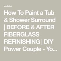 How To Paint a Tub & Shower Surround | BEFORE & AFTER FIBERGLASS REFINISHING | DIY Power Couple - YouTube