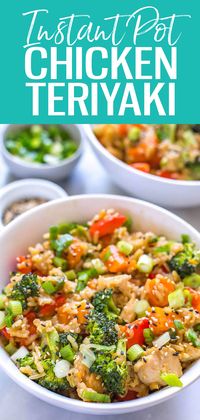 Instant Pot Teriyaki Chicken Bowls - The Girl on Bloor