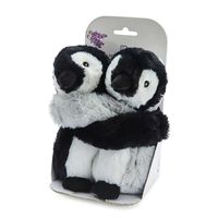 Part of the Warmies "Warm Hugs" range is this lovely pair of microwaveable Hugging Penguins.

This pair of penguins measure at 9" (22cm). Perfect to keep you warm on a winters day, simply warm for 30 seconds in any microwave up to 1000W. 