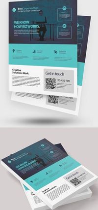 Modern Corporate Flyer Template #design #flyerdesign #flyertemplates #posterdesign #corporateflyer