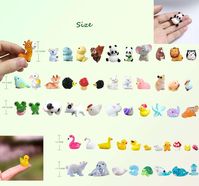 100 Pieces Mini Resin Animals Figures Set for Miniature Garden Decor - Slime Charm for Craft - Tiny Resin Animal | Michaels