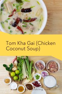 Tom Kha Gai is one of the most famous Thai soups. This chicken coconut soup tastes lightly creamy with a hint of spiciness and sourness. Here are some tips to making the best authentic Tom Kha Gai you have ever tasted. Turn this recipe vegetarian, if you like!