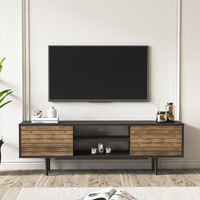 We have designed the Sanjaya TV stand to be the best friend of your living space, to harmonize with televisions and game consoles. You will love this product, which enhances your home with its aesthetic appearance, high -quality materials and solid structure. Alpen Home