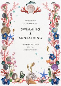 Stephanie Fishwick for Paperless Post. Make a splash with online pool party invitations you can customize and send via email, text message, or shareable link. Seamlessly track RSVPs and ask guests what they're bringing to share.