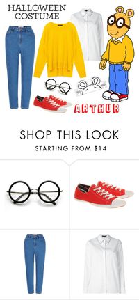 "Halloween Costume - Arthur the Aardvark" by stylelibrarian ❤ liked on Polyvore featuring ZeroUV, Converse, New Look, Alexander Wang, Halloween, fallstyle, halloweencostume and DIYHalloween