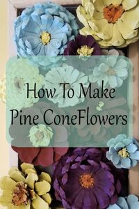 Check Out my video on how to make pine cone flowers. This is such a fun craft and they look beautiful. I used mine for a wreath but there are so many ways to use them