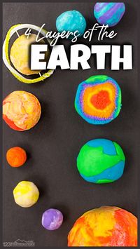 🌎 What is the Earth Made of? Playdough Earth Layers