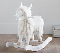 Nursery Llama Plush Rocker