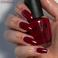 OPI Malaga Wine VS Got the Blues for Red — Lots of Lacquer