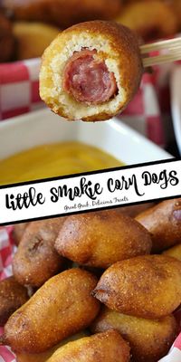 Little Smokie Corn Dog Bites are a simple recipe that is both easy to make and delicious. #minicorndogs #littlesmokies