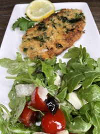 Pork Milanese with Arugula Salad