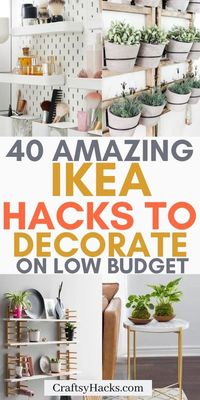 Try these IKEA hacks at home. These IKEA decor ideas are cheap, you can DIY them and get some design inspiration. #ikea #ikeatips #ikeadecor