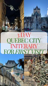 Remove the stress out of vacation planning by using this 3 day Quebec City winter itinerary? Quebec City gives all the European vibes, and has an epic Christmas Market, all with being a short flight from the U.S.