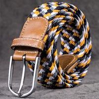 Men's Casual Knitted Woven Canvas Elastic Stretch Belt – Hombre Men's Fashion & Couture