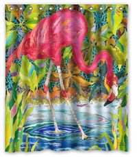 Vibrant Colorful Peacock Waterproof Fabric 60 x 72 Shower Curtain 5 Designs-Loluxe