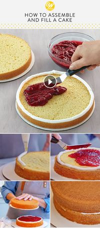 Before decorating your cake, you must first understand how to put it together. This involves assembling the cake and preparing the layers. Watch and learn how to assemble and add fillings to your cakes before decorating. #wiltoncakes #youtube #videos #video #howto #tutorial #cakes #cake #cakedecorating #cakeideas #tieredcakes #stackedcakes #filledcakes #basic #beginner #easy #simple #homemade #buttercream #buttercreamcakes