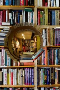 Might take some carpentry skills, but totally worth it. As seen at John W. Doull Books in Dartsmouth, Nova Scotia, Canada.