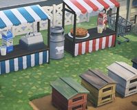 My lil farm and farmers market is finally finished! : AnimalCrossingNewHor