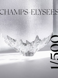 From 1180°C heat to the finesse of satin finish. The Lalique Champs-Elysées bowl, an 18-day artisanal journey, and an exclusive Millésime 2024 of only 500 pieces.