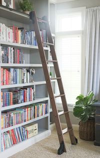 Rolling Library Ladder - Sincerely, Sara D. | Home Decor & DIY Projects