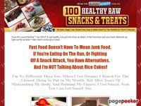 awesome 100 Healthy Raw Snacks And Treats - Healthy snacks that taste great. Natural - Sugar Free - No Cook - Living Nutrition for Living Bodies.