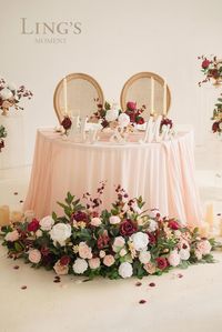 Pre-made free-standing floral arrangements are designed for decorating the wedding archway, aisle, welcome entrance, table centerpieces, etc. The use is endless. #WinterWedding #WeddingIdeas #DIYWedding #RusticWedding #Wedding #WeddingDecor #WeddingFlower #Weddingreception