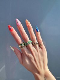 #nailart #nails #ringstack #colorfulnails #nailsofinstagram #nailsoftheday #nails2inspire